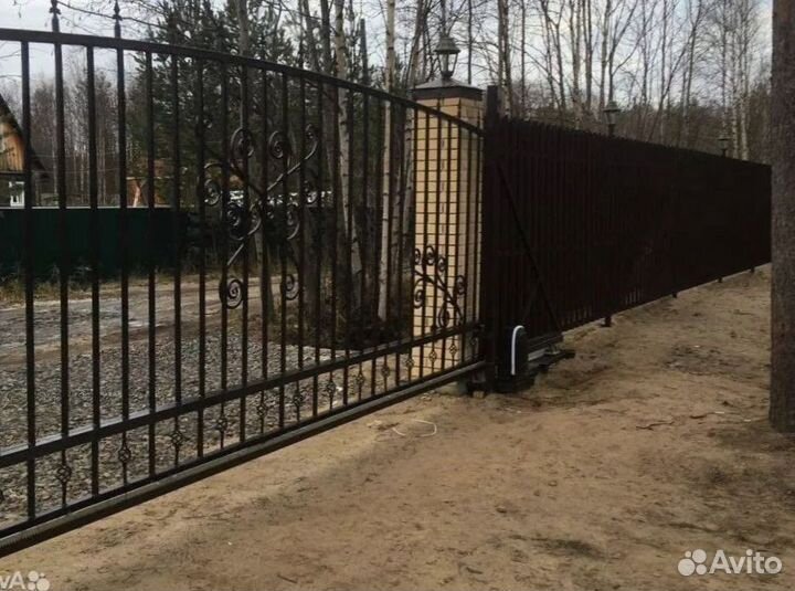 Откатные ворота под ключ