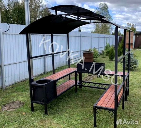Беседка с мангалом