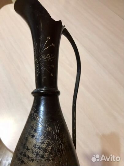 Винтажный кувшин, латунь, Индия, 70-е г