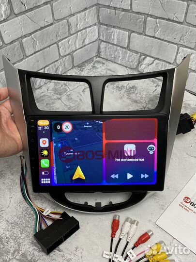 Андроид магнитола solaris 2/64 qled экран CarPlay