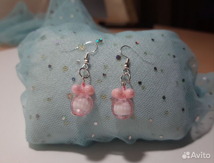 Сережки «Елочные шарики»