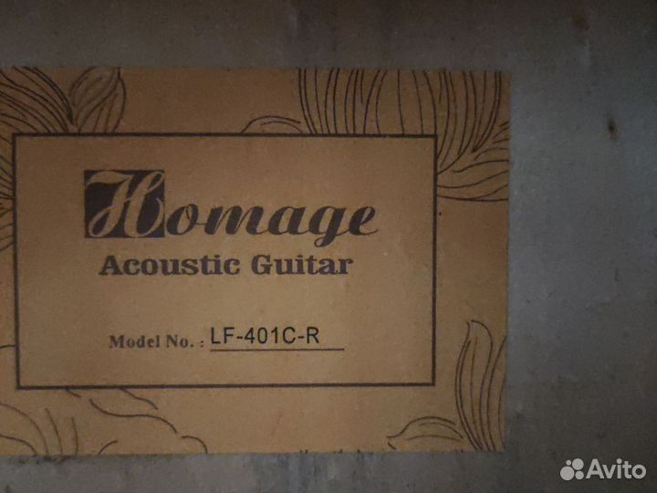 Акустическая гитара homage LF-401C-R