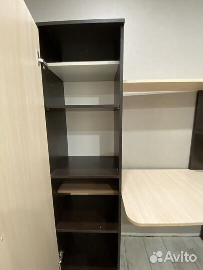 Письменный компьютерный стол с шкафом цвет венге