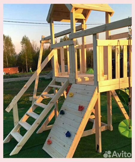Деткая площадка уличная из дерева