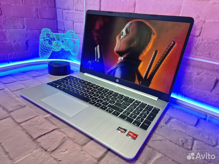 Ноутбук HP Ryzen 5 5500u 8Gb SSD 256Gb IPS 15.6