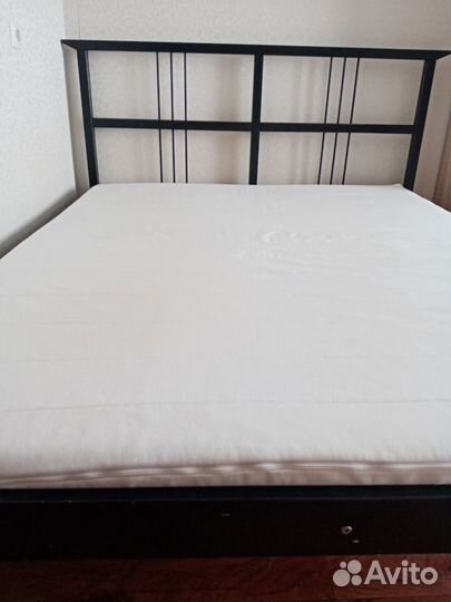 Кровать двухспальная с матрасом 160 200 IKEA