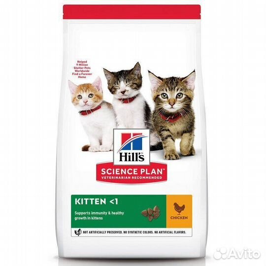 Hills Science Plan Сухой корм для котят с курицей