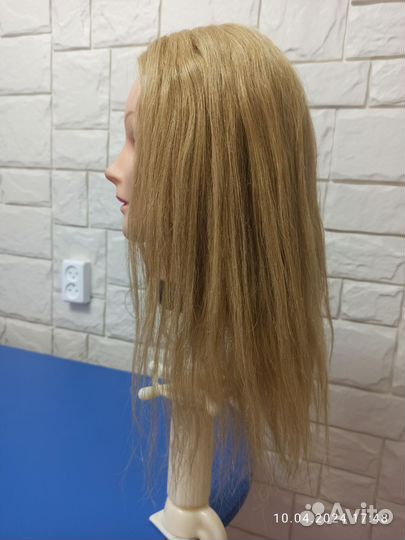 Голова манекен с натуральными волосами