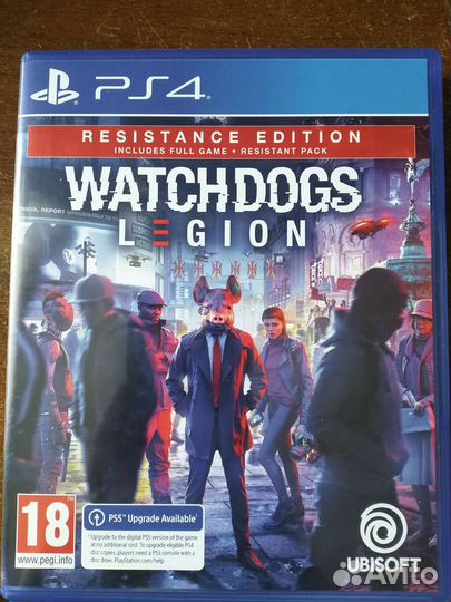 Watch dogs legion ps4 диск