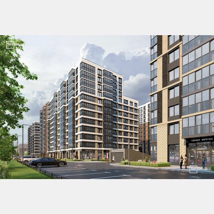 1-к. квартира, 36,4 м², 1/12 эт.