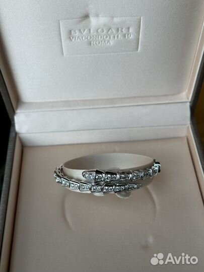 Браслет bvlgari serpenti с бриллиантами