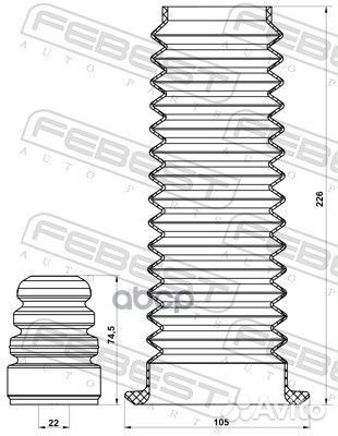 Пыльник передн амортизатора с отбойником комплект
