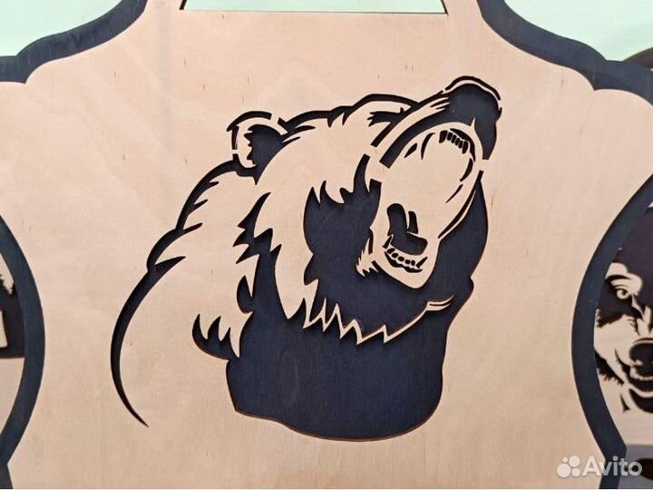 Шампуры в подcтавкe Медведь