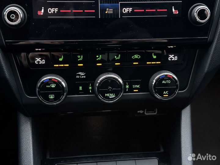 Блок управления климатом с рамкой skoda octavia a7