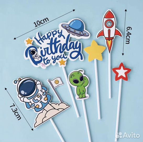 Украшение топперы для торта