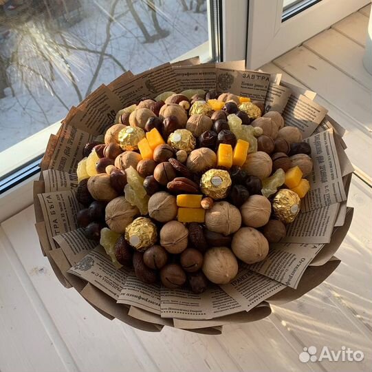 Съедобные мужские букеты