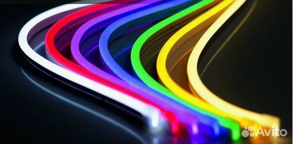 Гибкий неон 6 мм. 12 Вольт