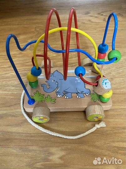 Интерьерная игрушка жираф, Лабиринт-каталка