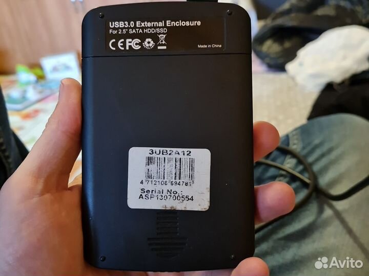 Внешний корпус USB 3.0 для SSD/HDD 2.5