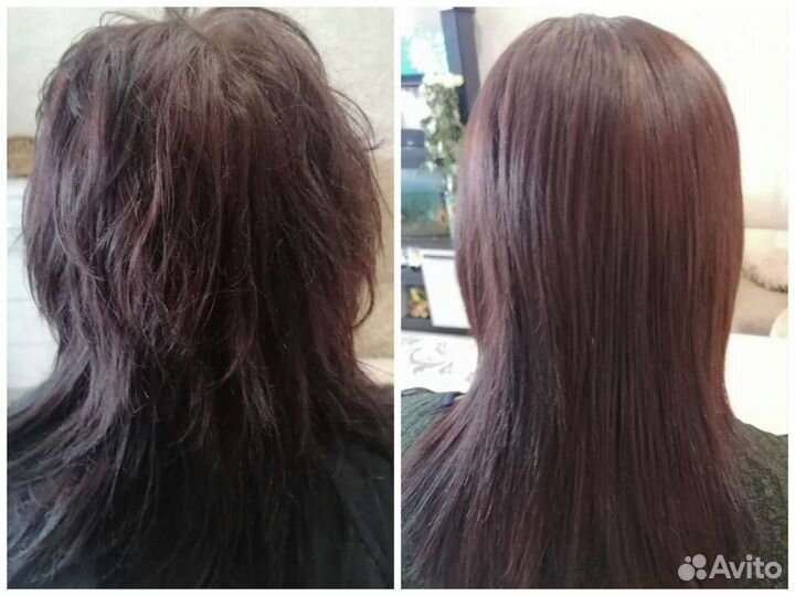 Кератиновое выпрямление волос. Ботокс волос