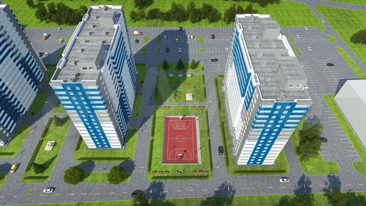 2-к. квартира, 43,3 м², 10/25 эт.