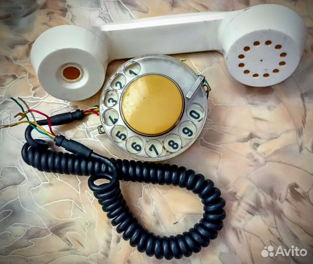 Телефонная трубка ссср- Шнур - Диск