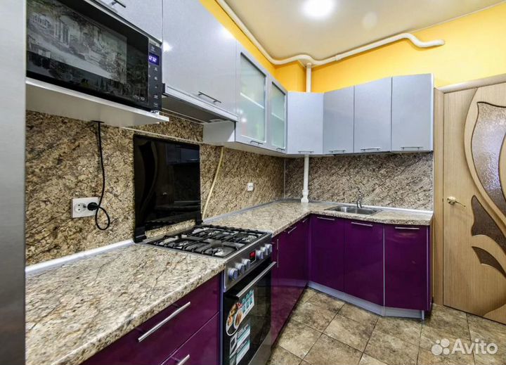 Кухня фиолетовая угловая цена за всё