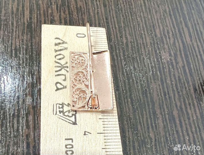 Золотые серьги пластины новые