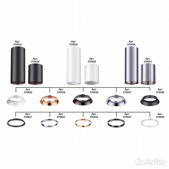 Потолочный светильник Novotech Konst Unite 370530