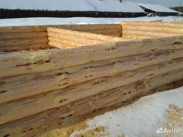 Сруб дом баня из зимнего леса с доставкой