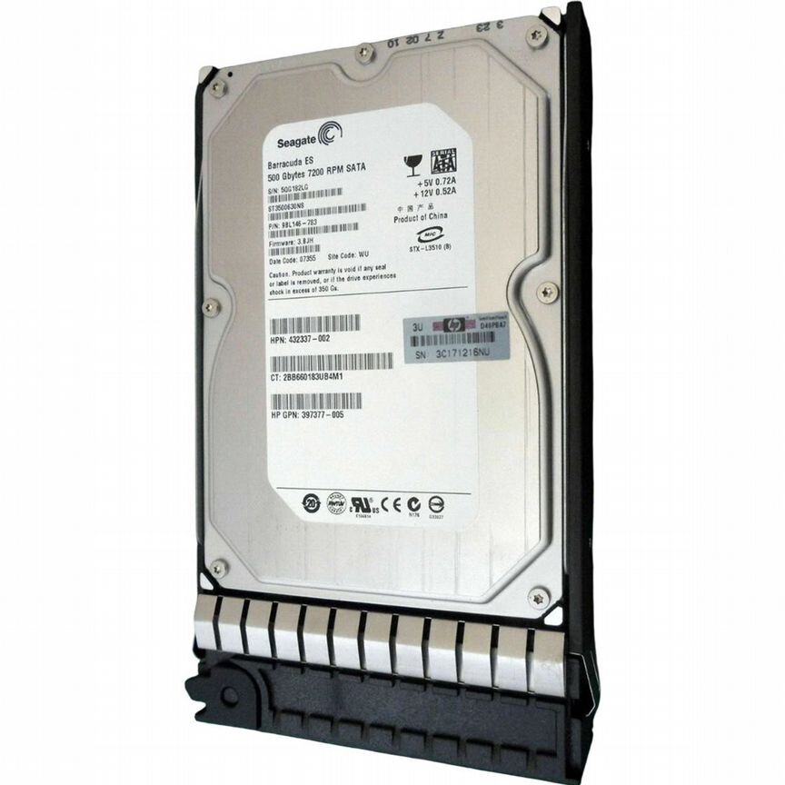 [432337-002] Жесткий Диск Hp 500gb Sata3.5" Hdd 432337-002