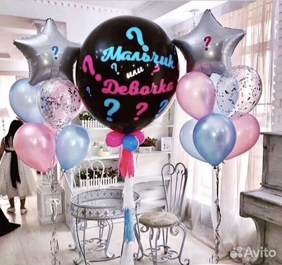 Гелиевые шары Воздушные шарики на Гендер Пати