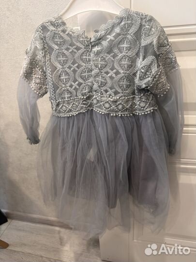 Нарядное платье для девочки 92