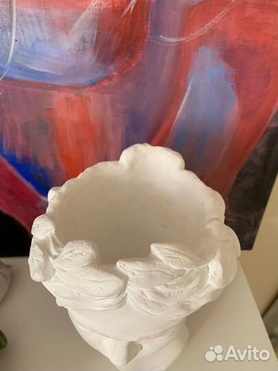 Бюст кашпо гипсовая голова венеры