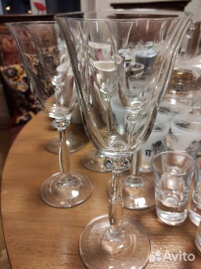 Бокалы, стаканы, салатники хрусталь