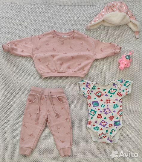 Вещи пакетом на девочку 74-80