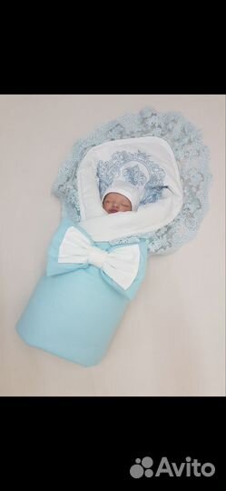 Летний комплект на выписку для новорождённого