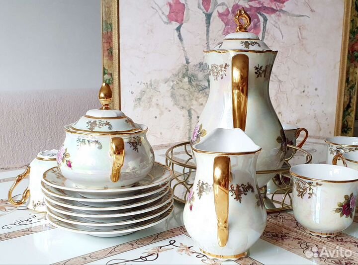 Чайный сервиз Чехия Роза