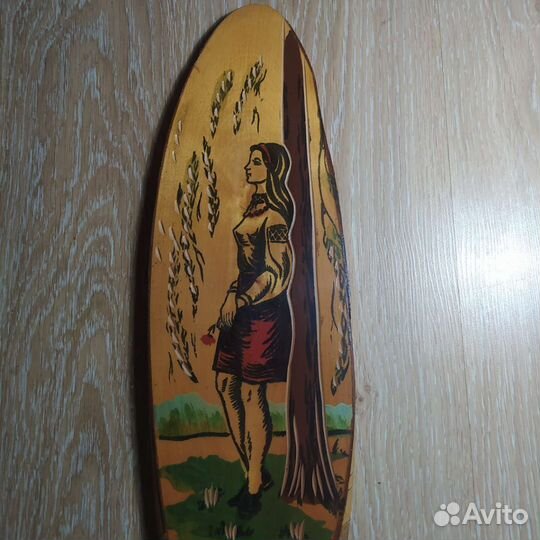 Картина панно на срезе дерева