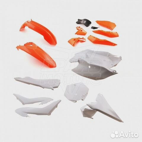 Комплект пластика kayo K1 оранжевый/белый