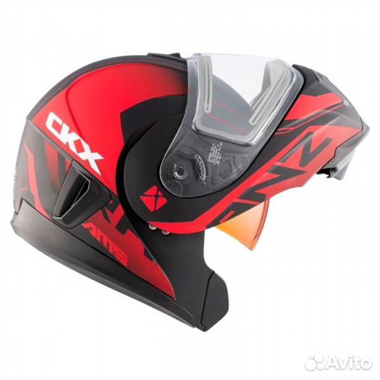 512023 Снегоходный Шлем CKX электрообогрев Red M