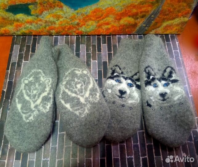 Варежки шерстяные (90 шерсть 10 пэ)