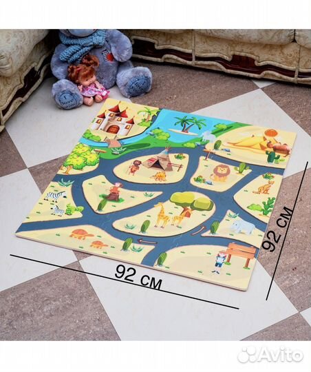 Детский коврик для ползания пазл