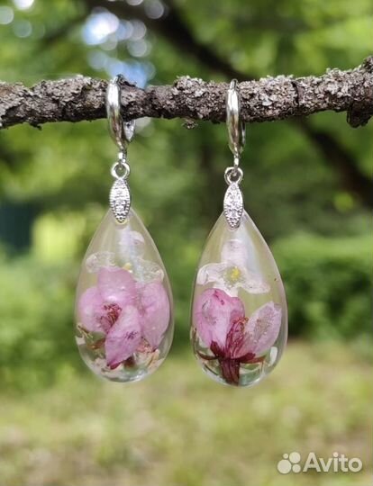 Серьги из эпоксидной смолы