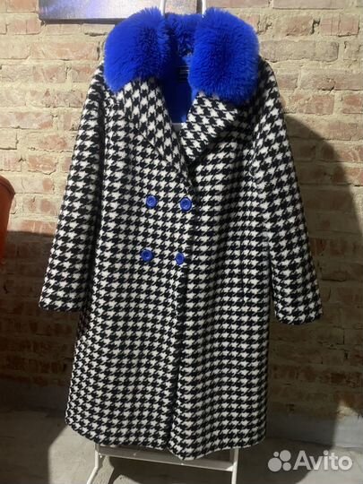 Шуба из овечьей шерсти 46