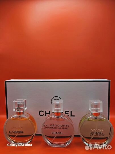 Подарочный набор Chanel Chance набор духов 3x30мл