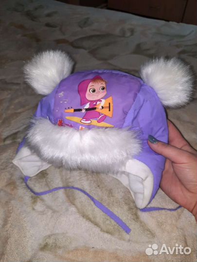 Шапка зимняя для девочки 46 48