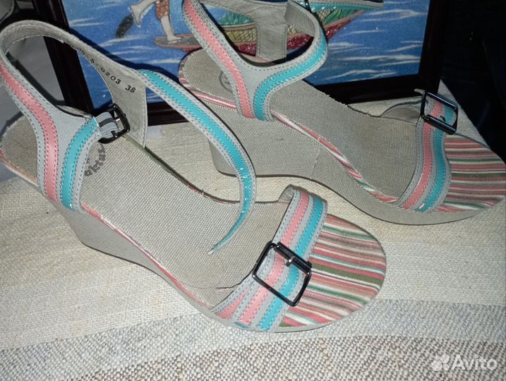 Босоножки женские 38 размер хлопок