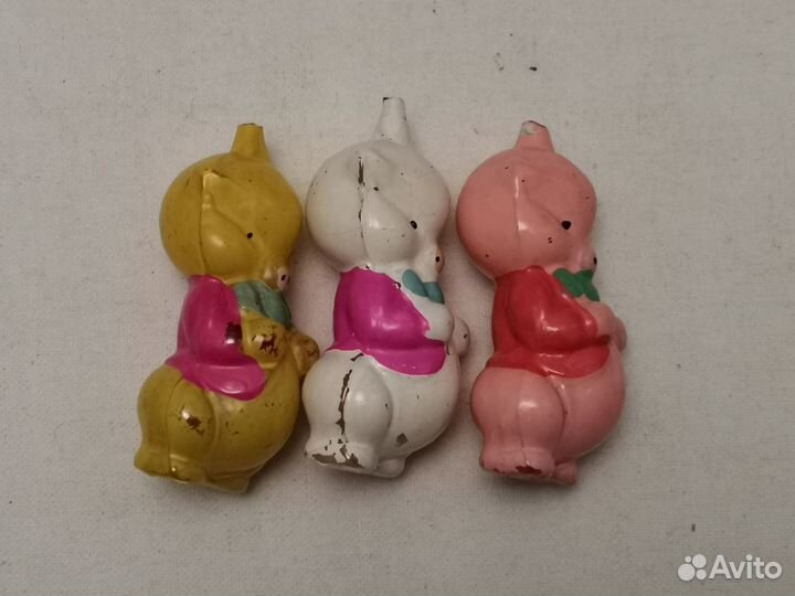 Елочные игрушки СССР Три поросенока