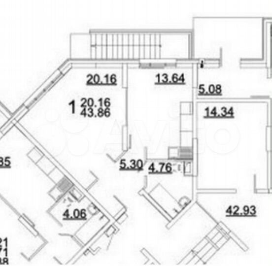 1-к. квартира, 45 м², 1/18 эт.